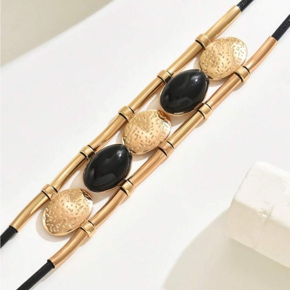 Stylish Black Punk Rock Choker Necklace - Picture 5 of 5